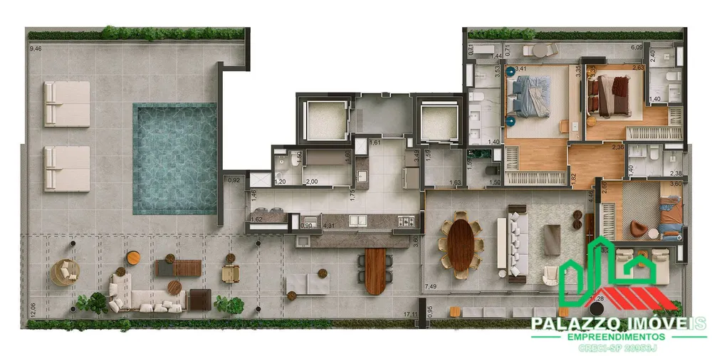 Cobertura, 4 quartos, 332 m² - Foto 16