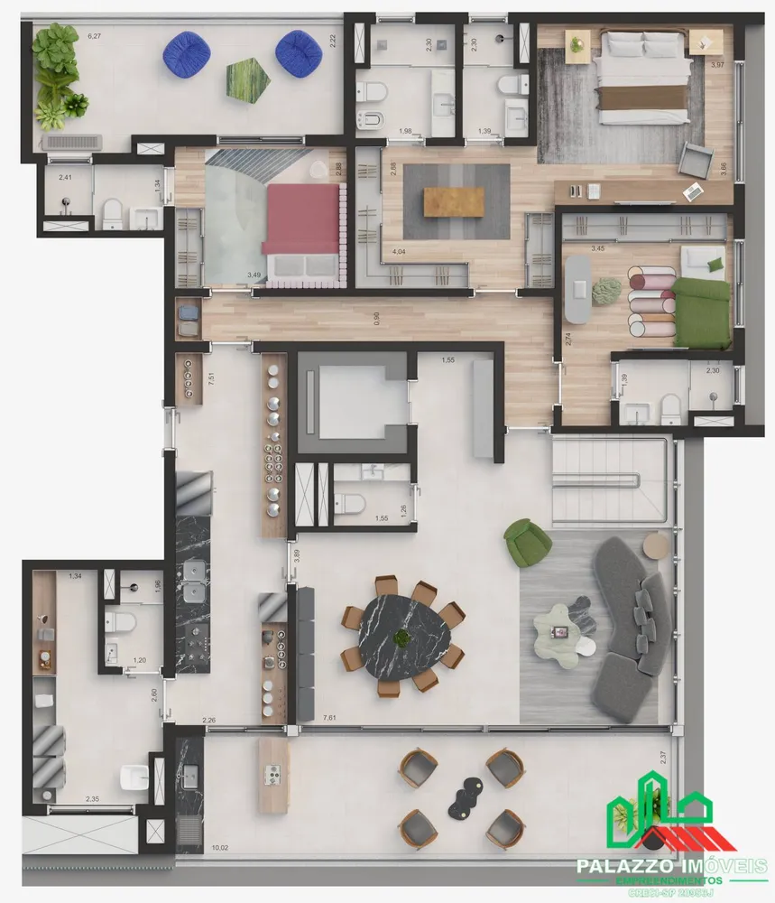 Cobertura, 3 quartos, 370 m² - Foto 11
