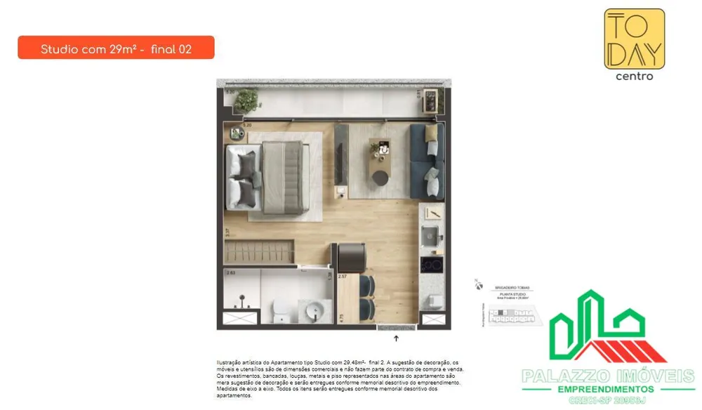 Apartamento, 2 quartos, 37 m² - Foto 14