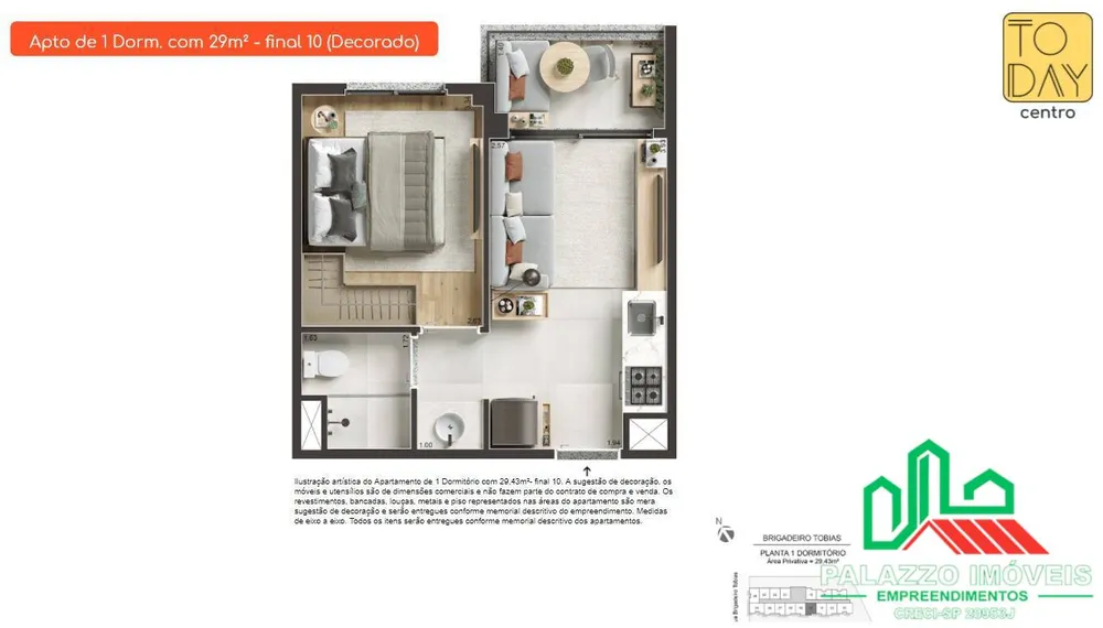 Apartamento, 2 quartos, 37 m² - Foto 16
