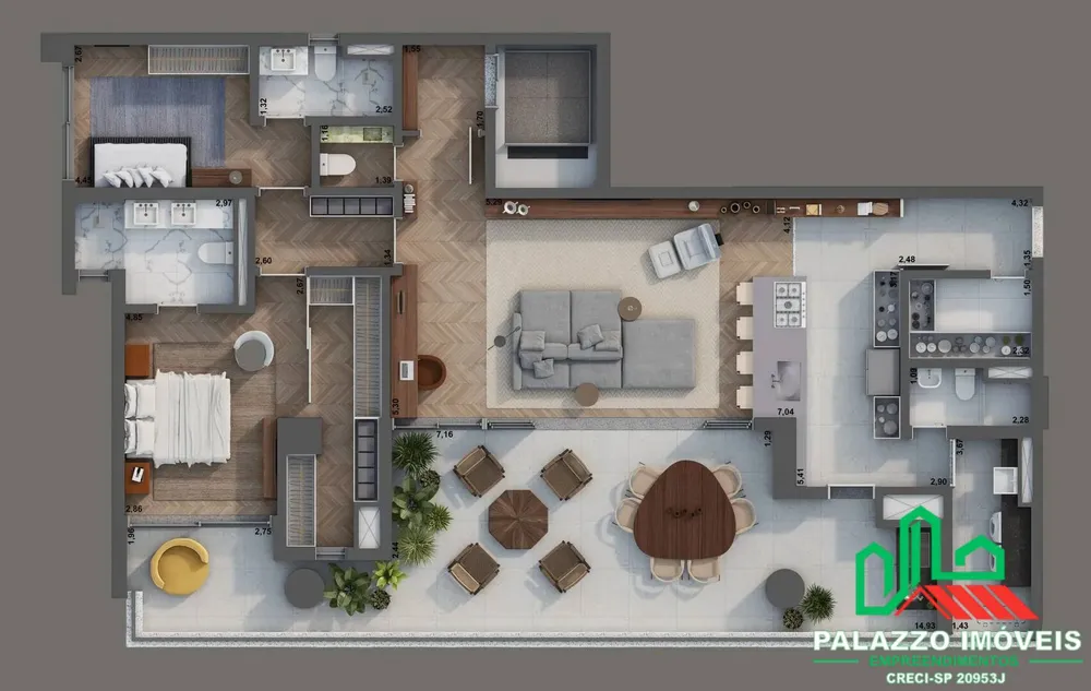 Apartamento, 3 quartos, 178 m² - Foto 7