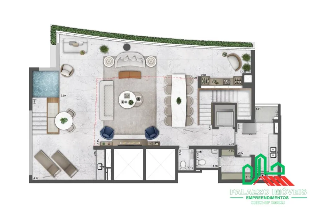 Cobertura, 3 quartos, 291 m² - Foto 7