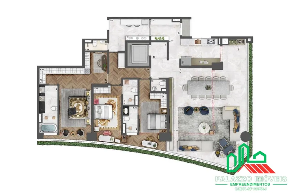 Cobertura, 3 quartos, 291 m² - Foto 5