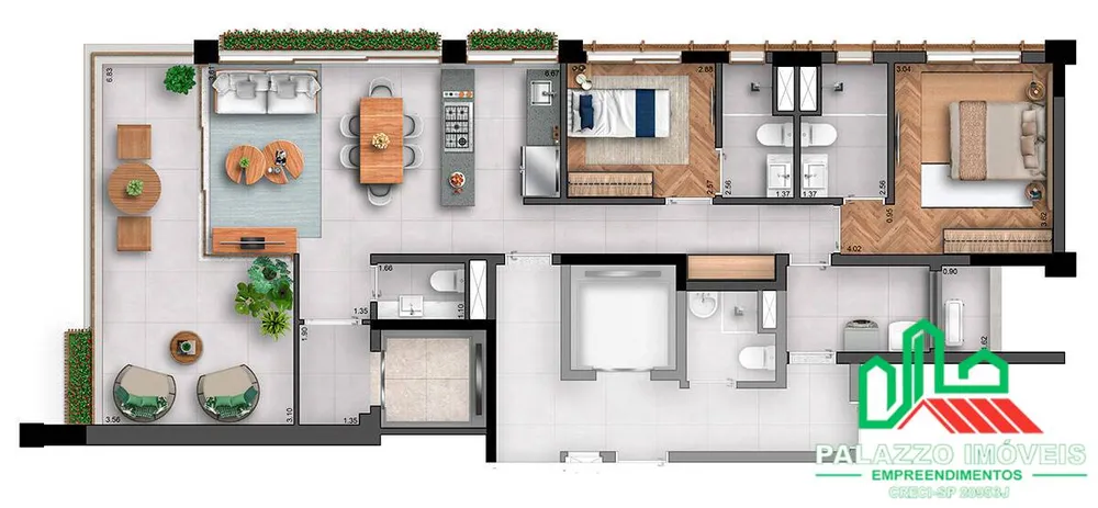 Apartamento, 2 quartos, 105 m² - Foto 14