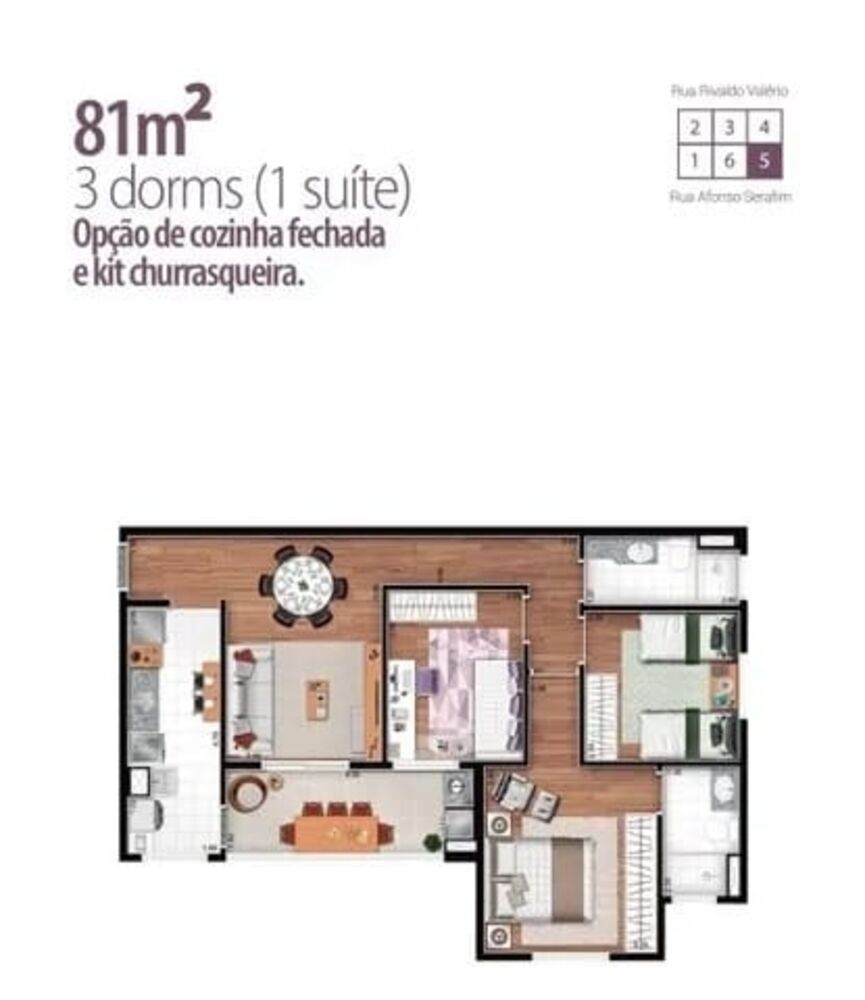 Apartamento, 3 quartos, 81 m² - Foto 2