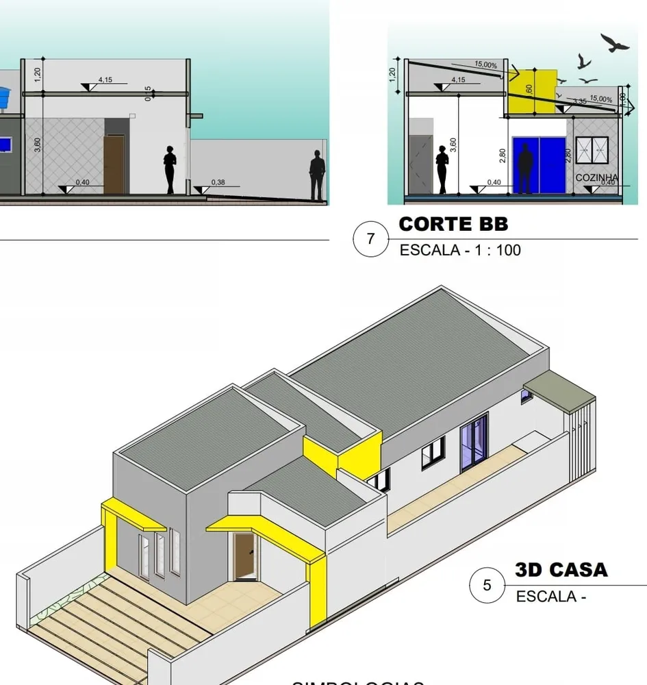 Casa, 3 quartos, 80 m² - Foto 1