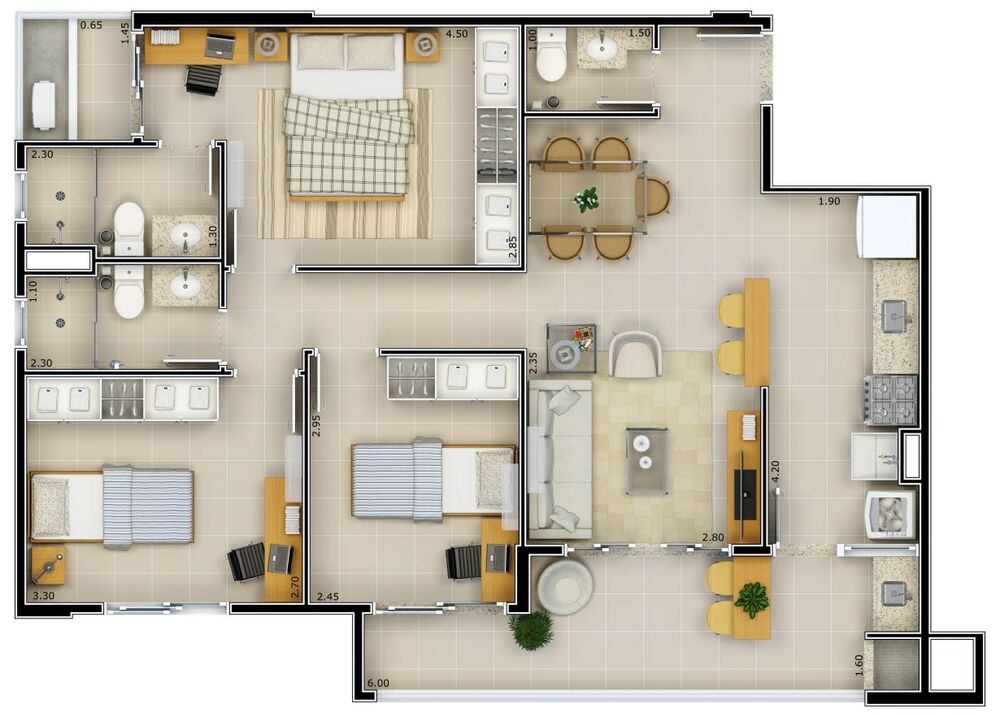 Apartamento à venda com 3 quartos, 82m² - Foto 4