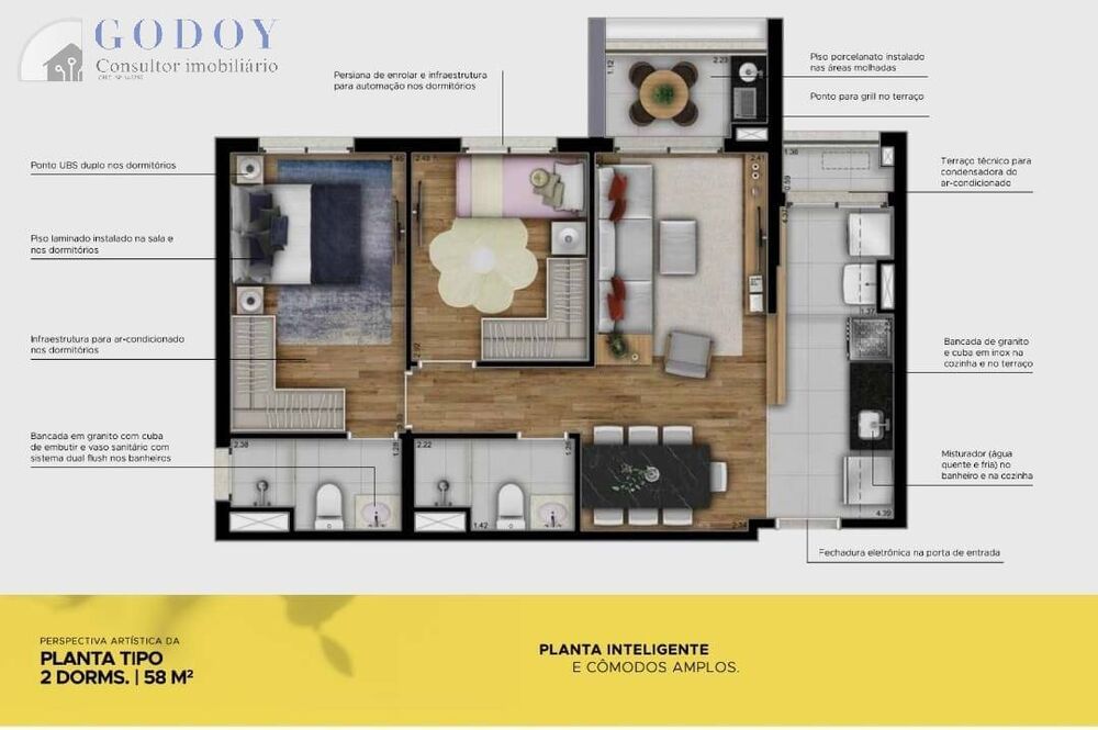 Apartamento, 1 quarto, 33 m² - Foto 5