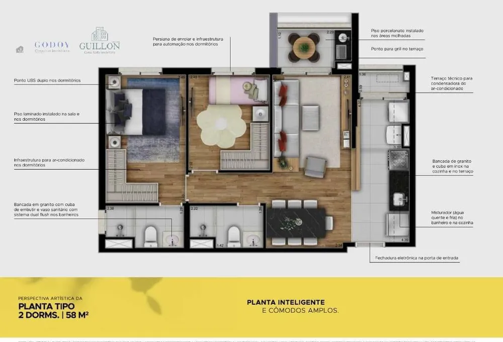 Apartamento, 2 quartos, 58 m² - Foto 10