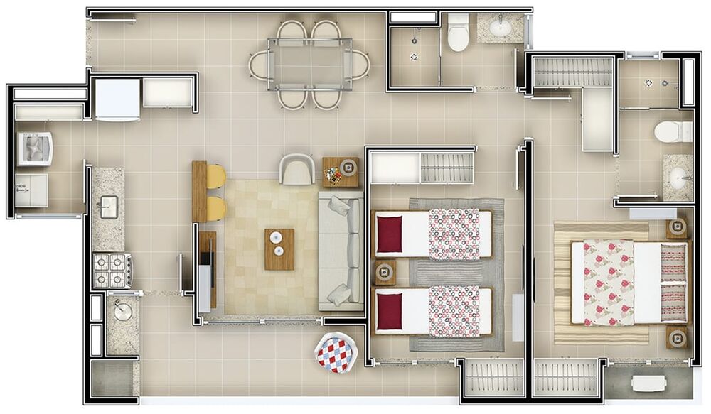 Apartamento à venda com 2 quartos, 70m² - Foto 7