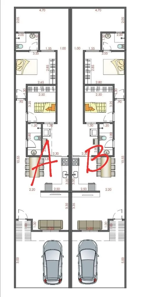 Casa, 2 quartos, 70 m² - Foto 1