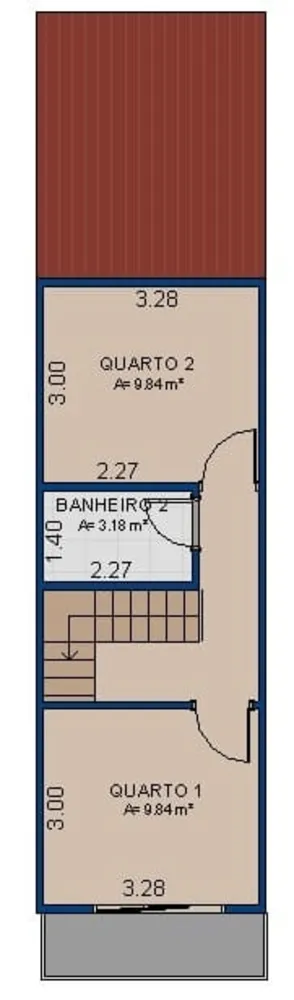 Sobrado, 3 quartos, 90 m² - Foto 1