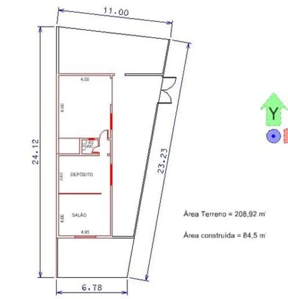 Depósito-Galpão, 84 m² - Foto 3