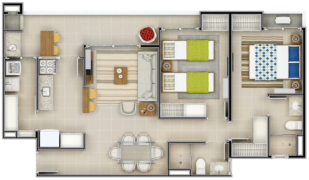 Apartamento à venda com 2 quartos, 74m² - Foto 8