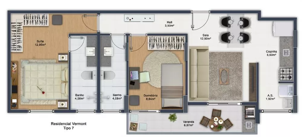 Apartamento, 2 quartos, 65 m² - Foto 13