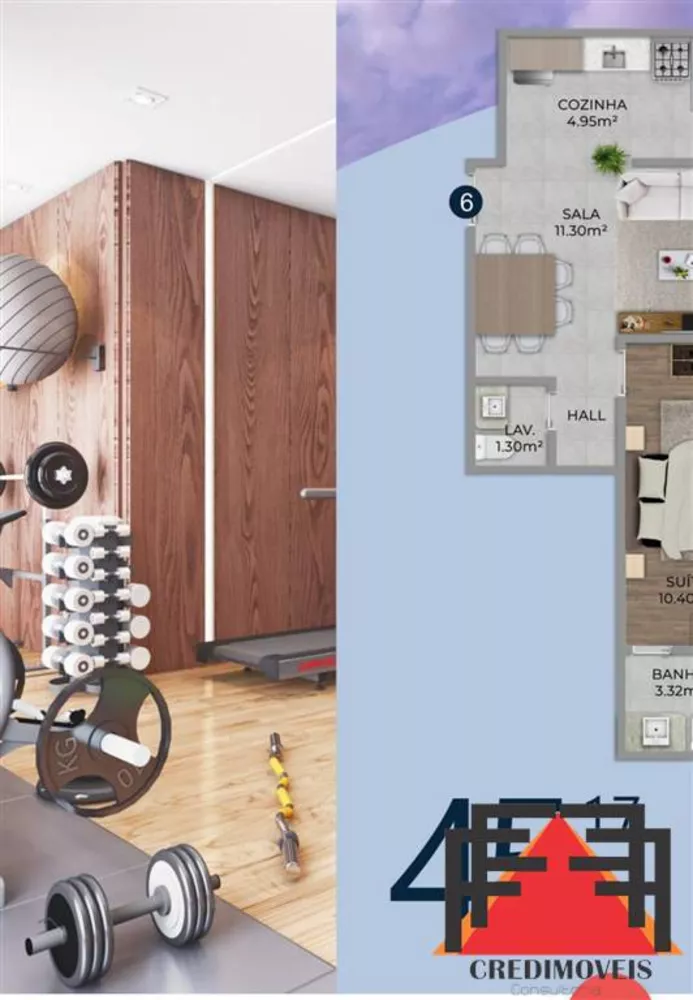 Apartamento, 1 quarto - Foto 4