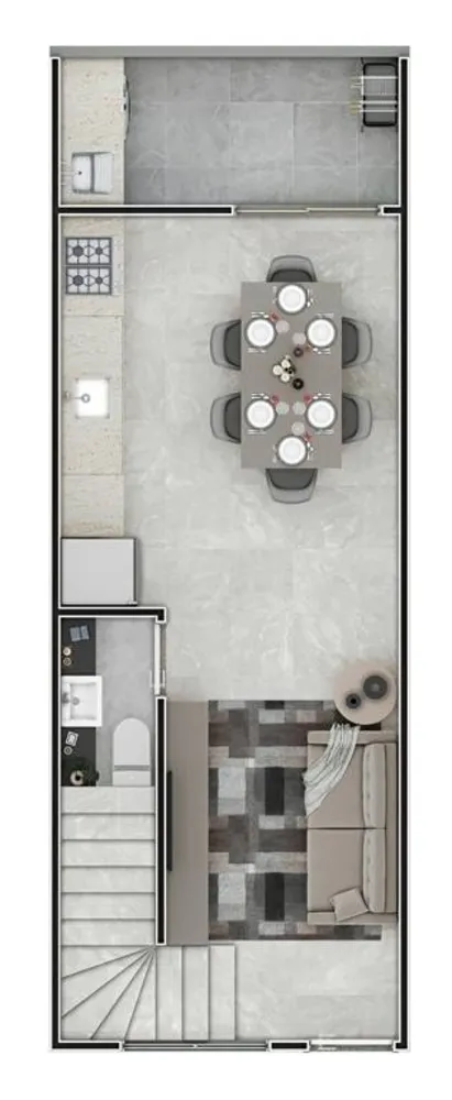 Sobrado, 2 quartos, 58 m² - Foto 2