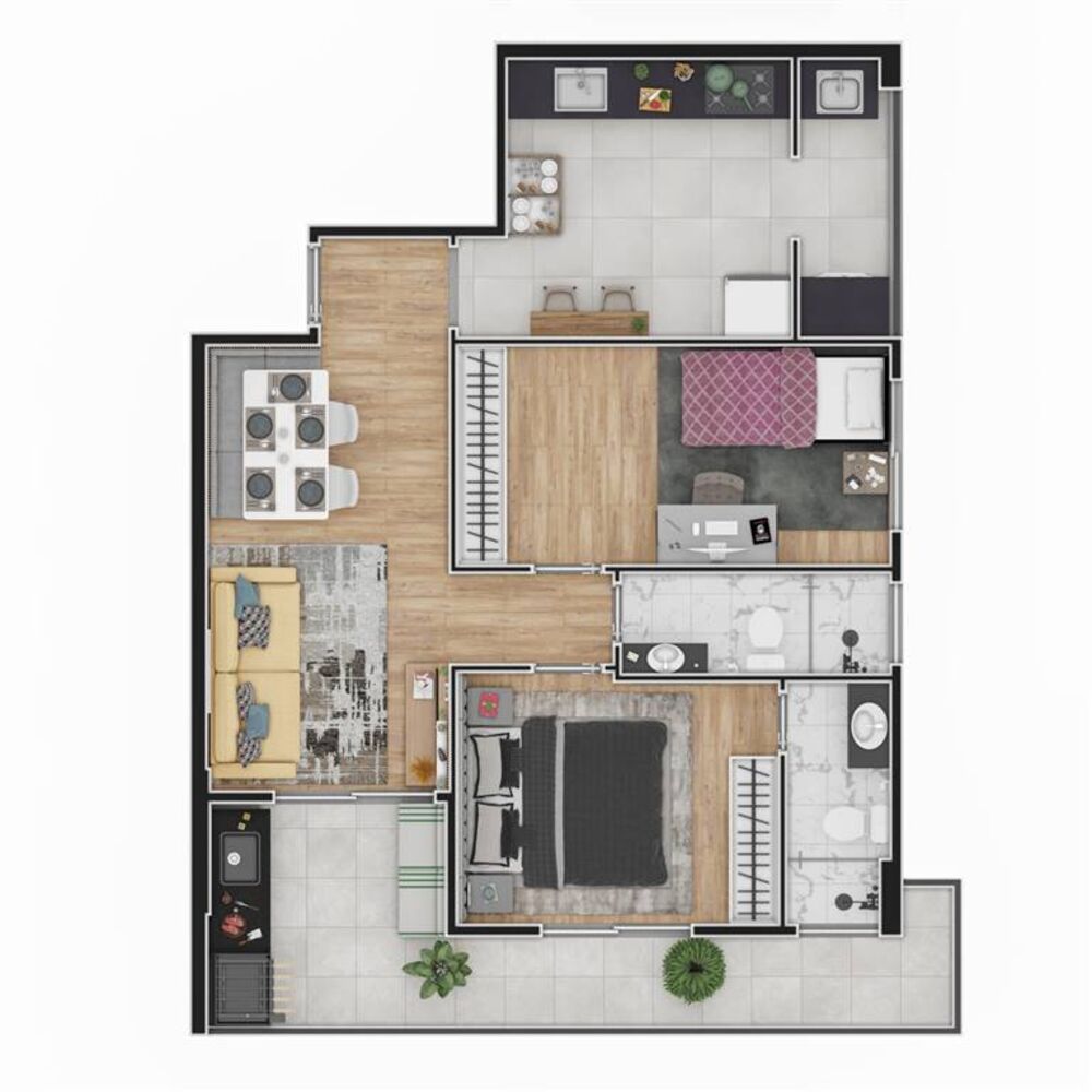 Apartamento, 2 quartos, 60 m² - Foto 9