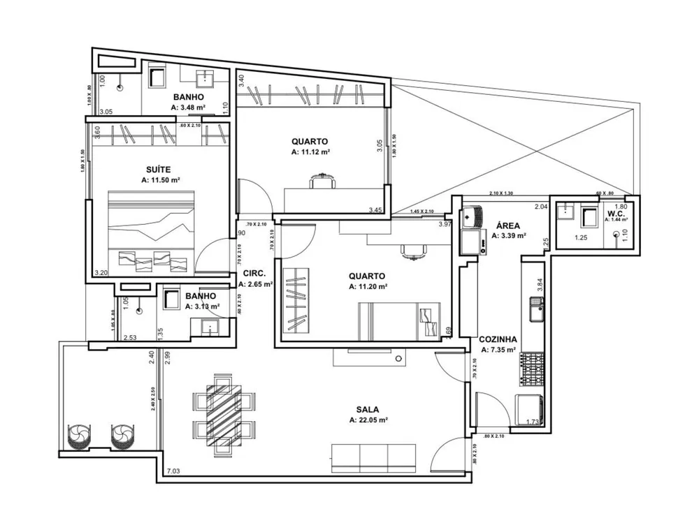 Apartamento, 3 quartos, 96 m² - Foto 70