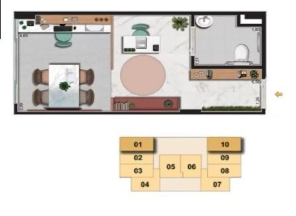 Sala-Conjunto, 20 m² - Foto 2