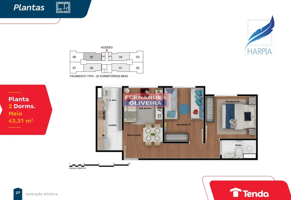 Apartamento, 2 quartos, 43 m² - Foto 16