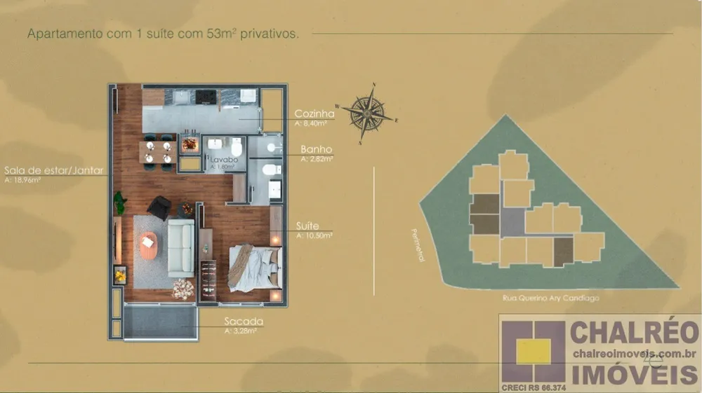 Apartamento, 1 quarto, 53 m² - Foto 10