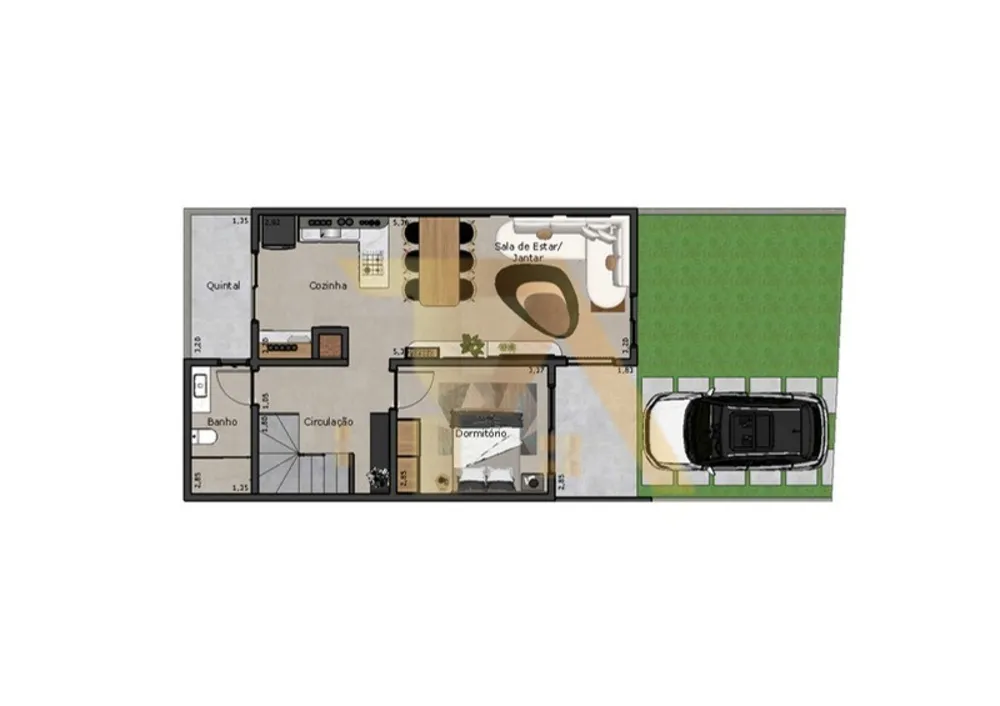 Casa, 3 quartos - Foto 4