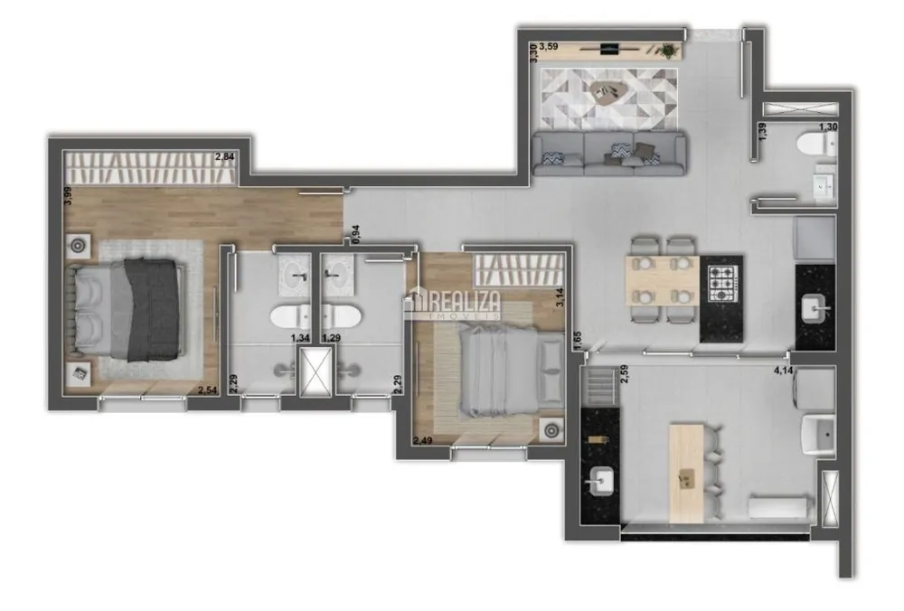 Apartamento, 2 quartos, 73 m² - Foto 5
