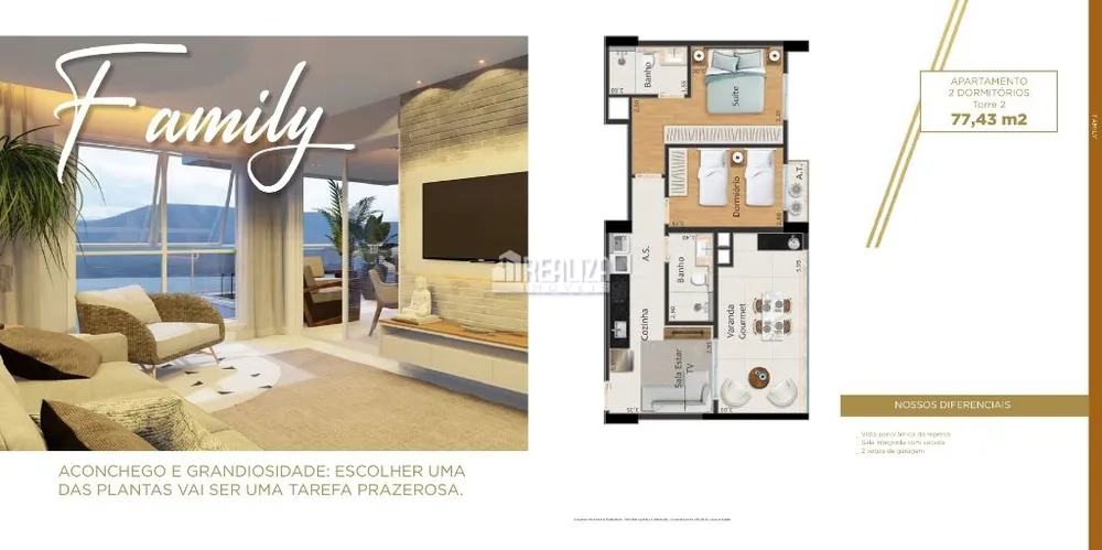 Apartamento, 1 quarto, 48 m² - Foto 1