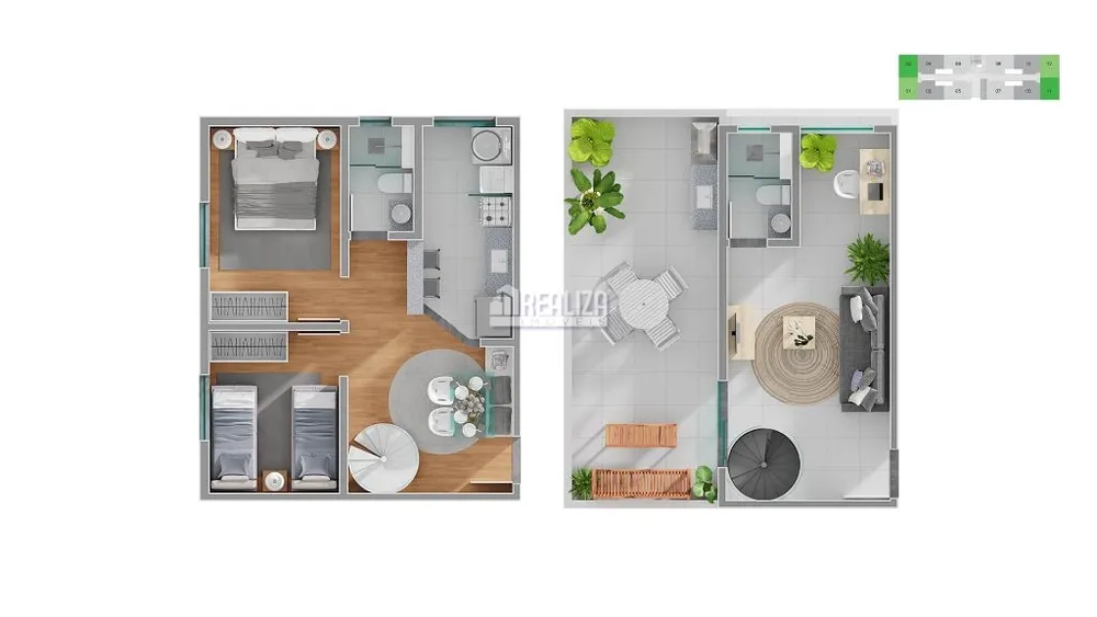 Apartamento, 2 quartos, 40 m² - Foto 17