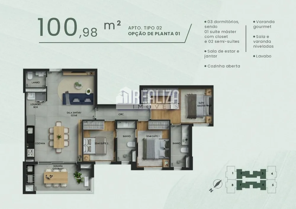 Apartamento, 3 quartos, 100 m² - Foto 15