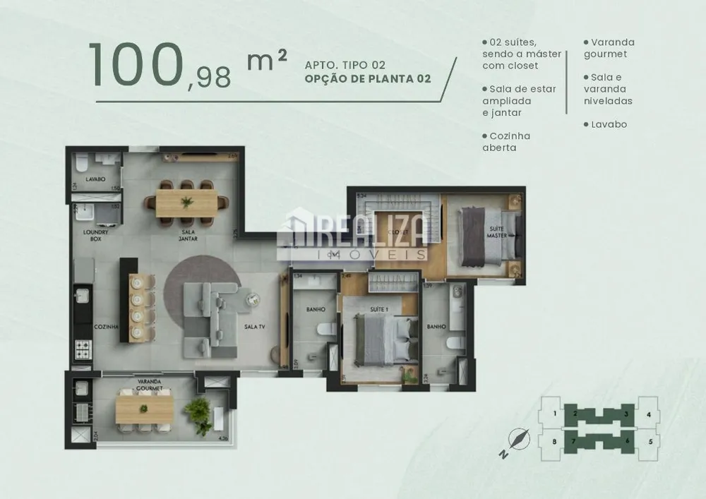 Apartamento, 3 quartos, 100 m² - Foto 16