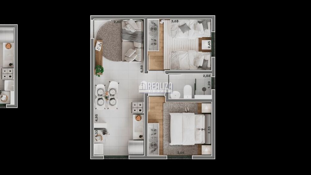 Apartamento à venda com 2 quartos, 41m² - Foto 4