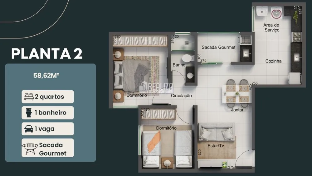 Apartamento, 2 quartos - Foto 4