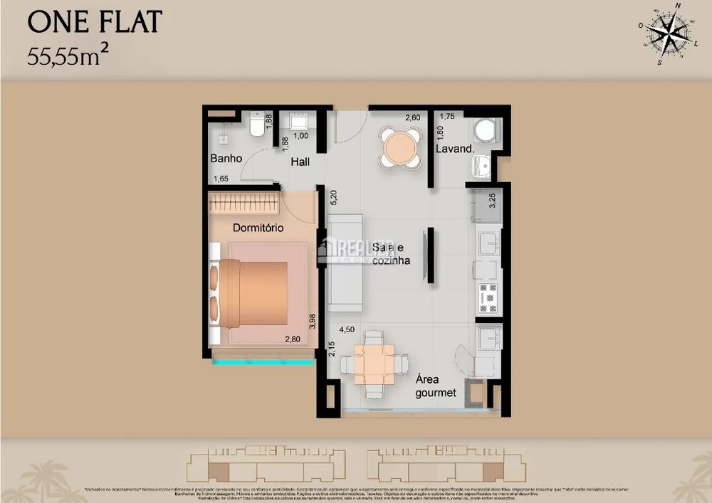 Apartamento, 1 quarto, 56 m² - Foto 8