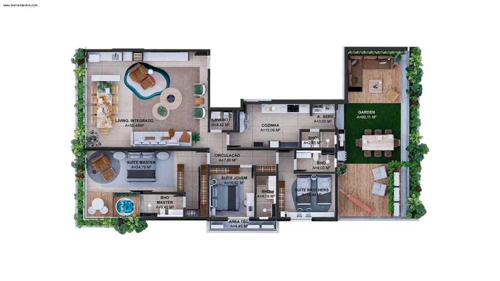 Apartamento, 3 quartos, 141 m² - Foto 9