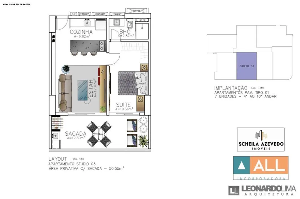 Apartamento, 1 quarto - Foto 3