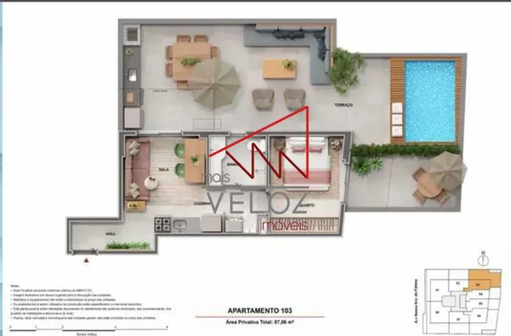 Apartamento, 1 quarto, 34 m² - Foto 20