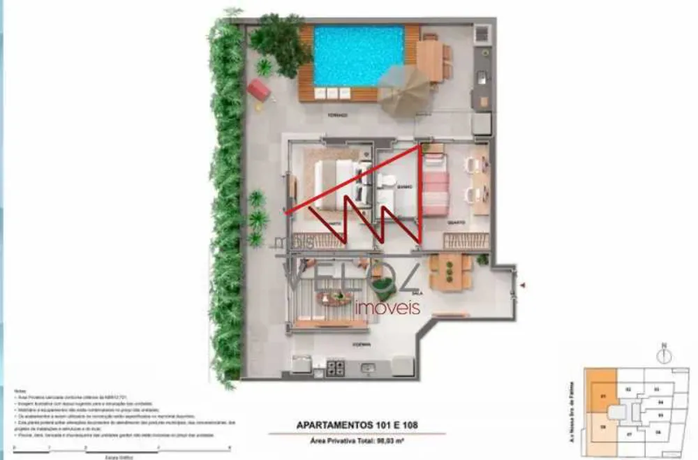 Apartamento, 1 quarto, 34 m² - Foto 5
