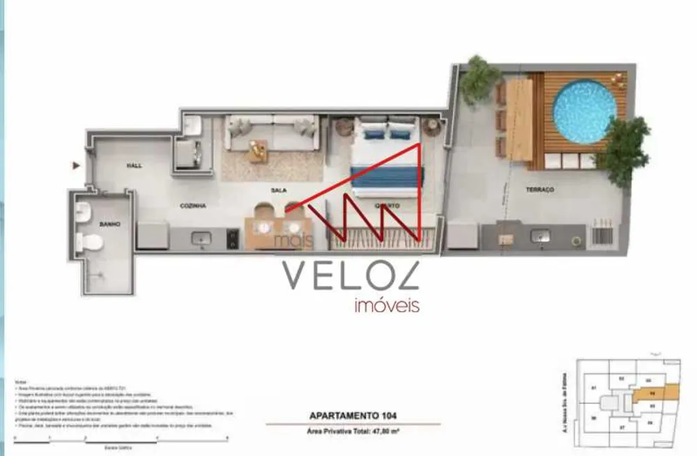 Apartamento, 1 quarto, 34 m² - Foto 18