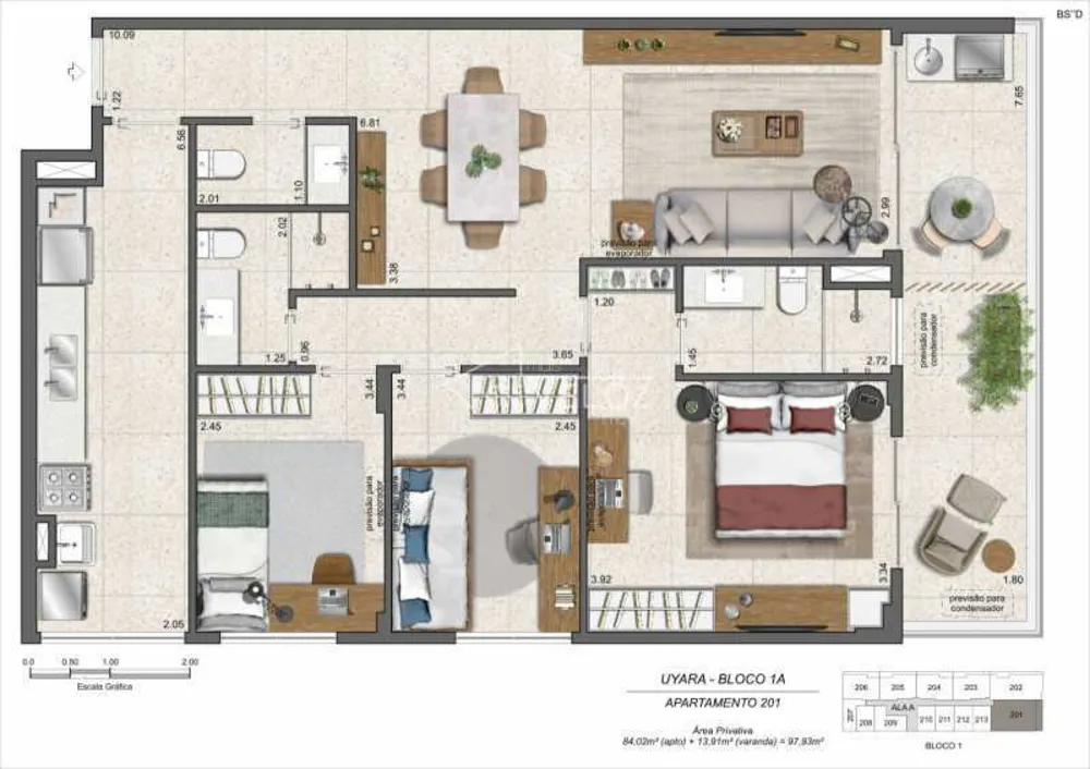 Apartamento, 3 quartos, 97 m² - Foto 3