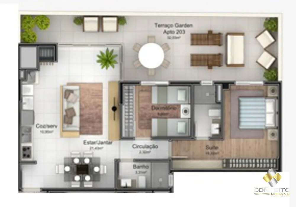 Apartamento, 2 quartos, 77 m² - Foto 4