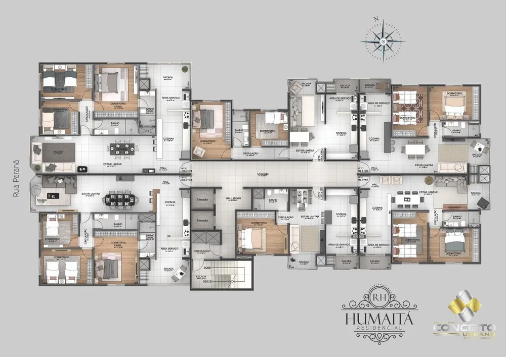 Apartamento, 2 quartos, 82 m² - Foto 1