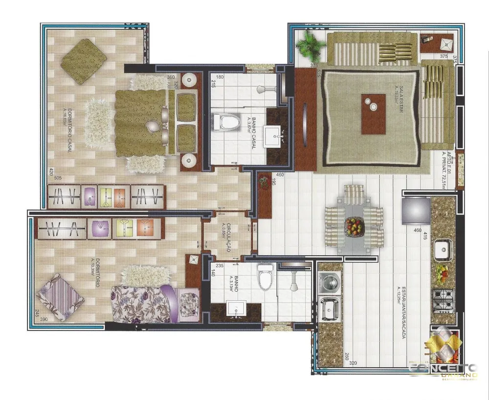 Apartamento, 2 quartos, 70 m² - Foto 4