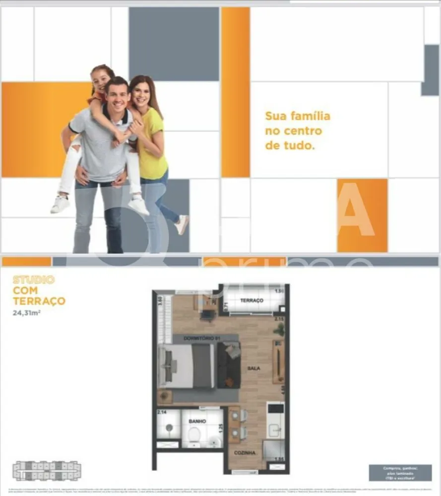Apartamento, 1 quarto, 34 m² - Foto 3