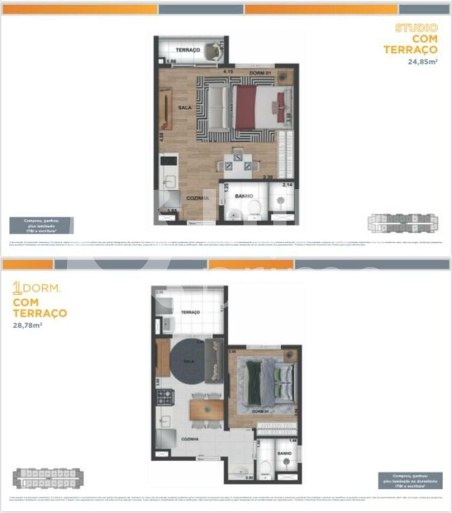 Apartamento à venda com 1 quarto, 34m² - Foto 10