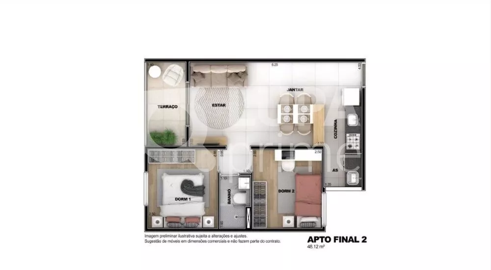 Apartamento à venda com 1 quarto, 40m² - Foto 3