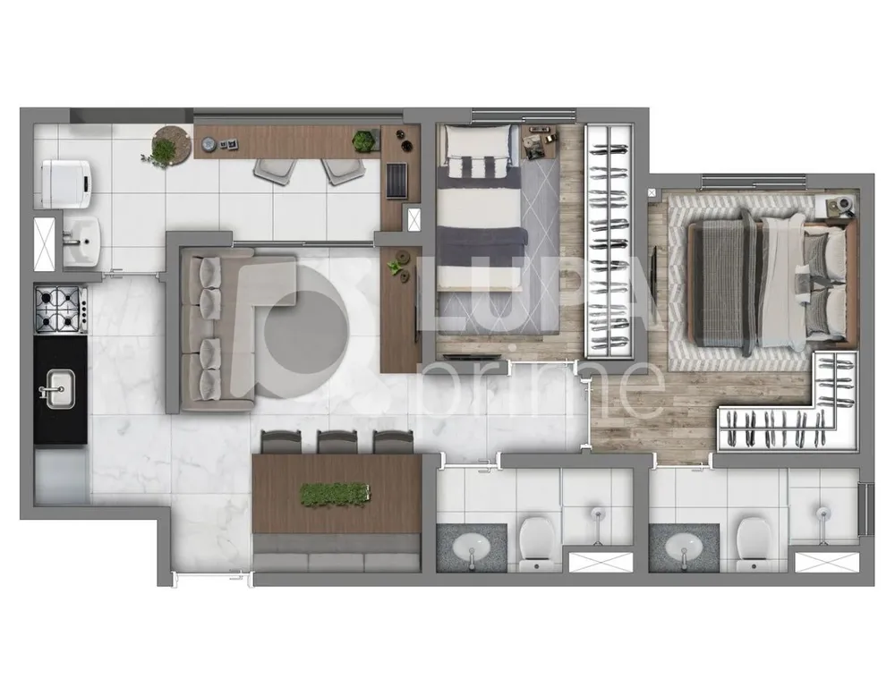 Apartamento, 2 quartos, 44 m² - Foto 6