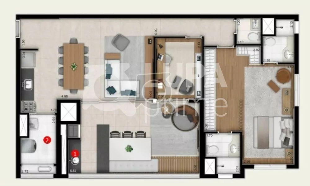 Apartamento à venda com 3 quartos, 111m² - Foto 3