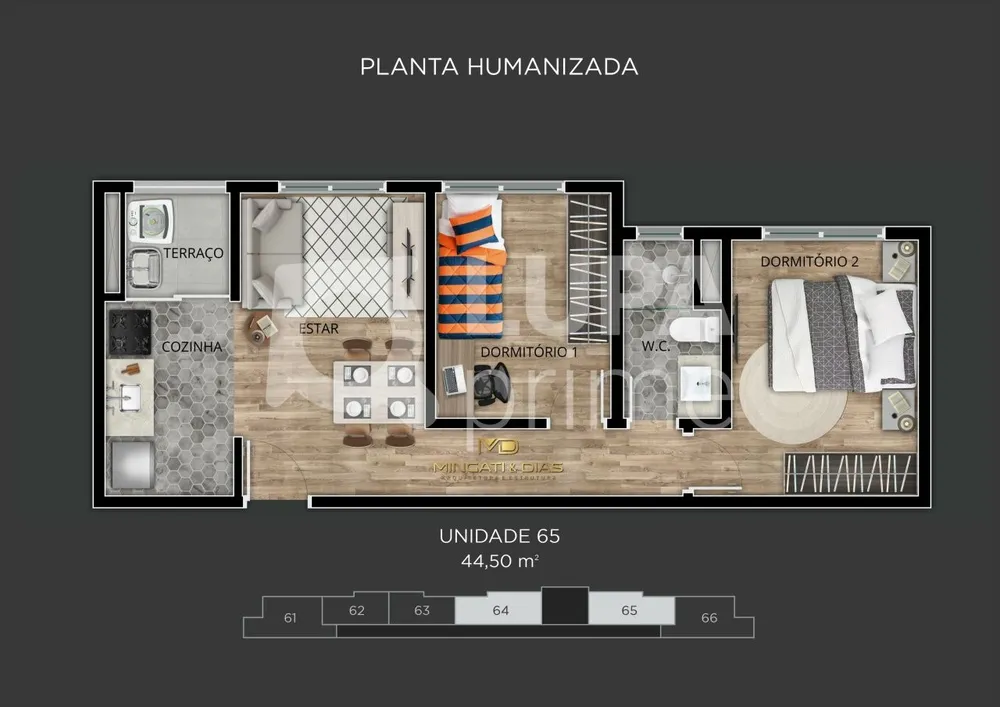 Casa de Condomínio, 2 quartos - Foto 5